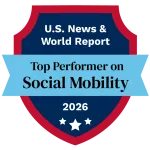 Top performer on social mobility